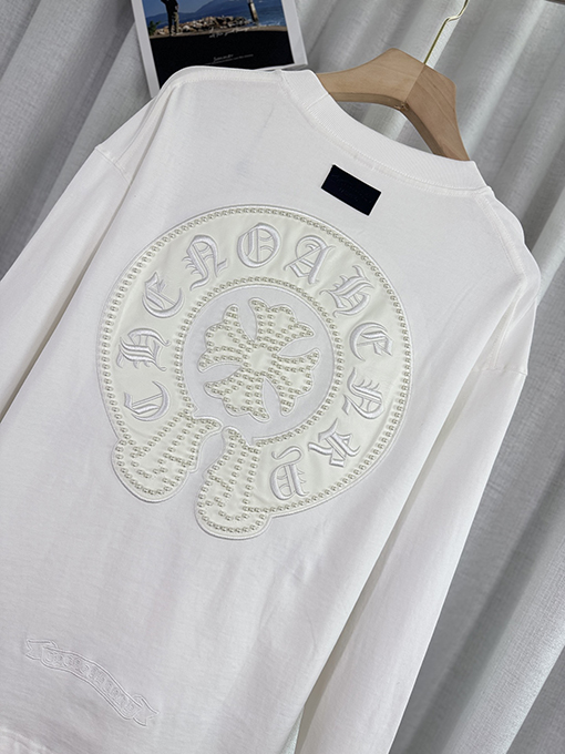 クロムハーツコピー 秋と冬のパールコンパスカジュアル長袖シャツ