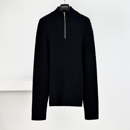 バレンシアガスーパーコピー Balenc1aga ハーフジップセーター