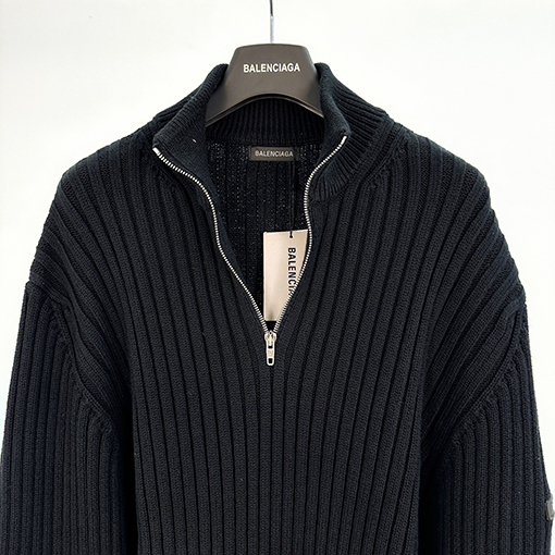 バレンシアガスーパーコピー Balenc1aga ハーフジップセーター