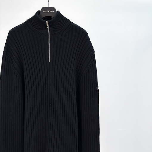 バレンシアガスーパーコピー Balenc1aga ハーフジップセーター