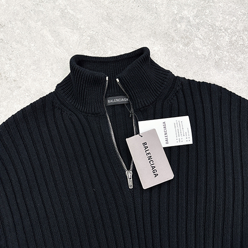バレンシアガスーパーコピー Balenc1aga ハーフジップセーター