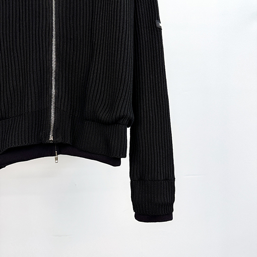 バレンシアガ Balenc1aga 偽の2枚のフード付きセーターコート