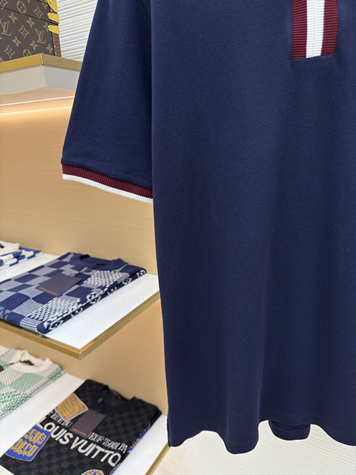 グッチ ファッションの衝突色の刺繍文字半袖Tシャツ
