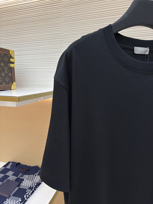 ディオール ファッション植毛ロゴ半袖Tシャツ