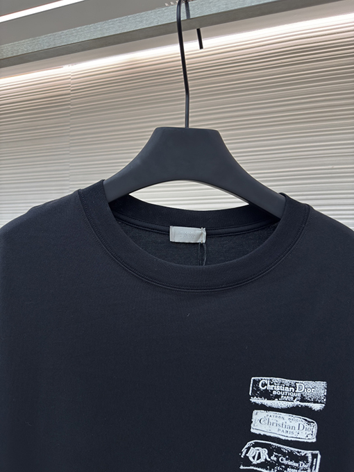 ディオール ファッション植毛ロゴ半袖Tシャツ
