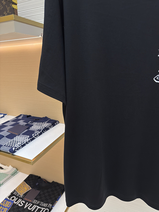 ディオール ファッション植毛ロゴ半袖Tシャツ