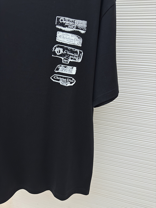 ディオール ファッション植毛ロゴ半袖Tシャツ