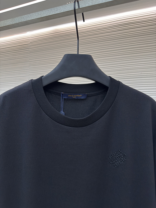 ルイヴィトン パールライン刺繍半袖Tシャツ