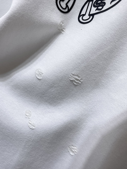 クロムハーツ スタイリッシュなウォッシュモデルの馬蹄衝突色の半袖Tシャツ