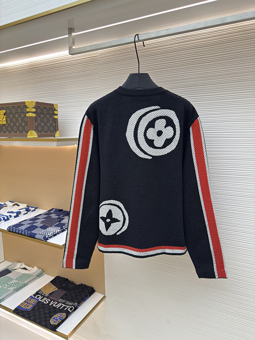 ルイヴィトン Nigo スタイリッシュな水玉柄ニットカーディガン