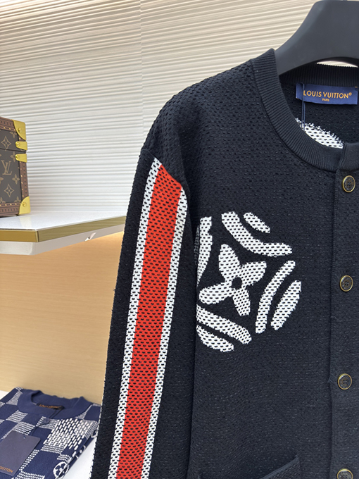 ルイヴィトン Nigo スタイリッシュな水玉柄ニットカーディガン