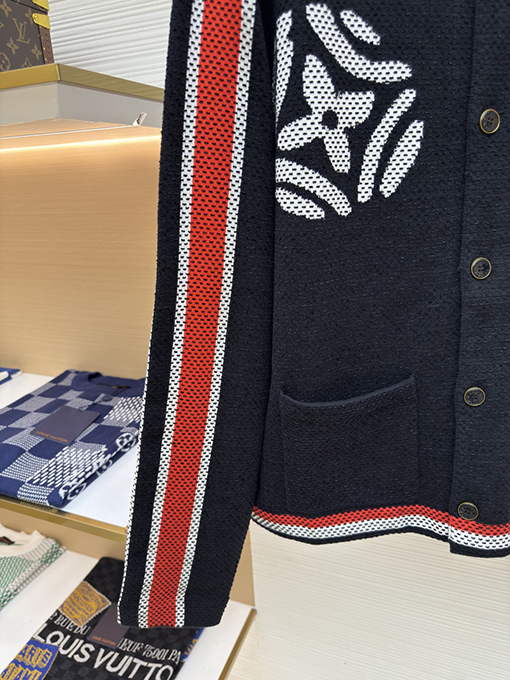 ルイヴィトン Nigo スタイリッシュな水玉柄ニットカーディガン