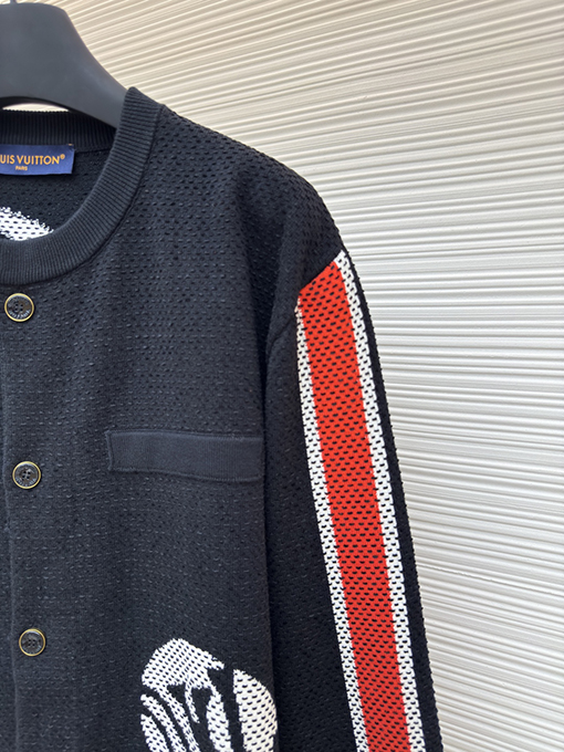 ルイヴィトン Nigo スタイリッシュな水玉柄ニットカーディガン