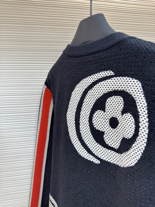ルイヴィトン Nigo スタイリッシュな水玉柄ニットカーディガン