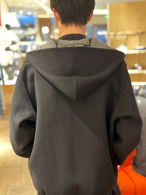 ルイヴィトン ファッションサークルフラワー両面ウールコート