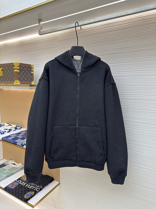 ルイヴィトン ファッションサークルフラワー両面ウールコート