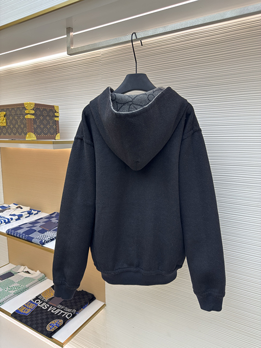 ルイヴィトン ファッションサークルフラワー両面ウールコート