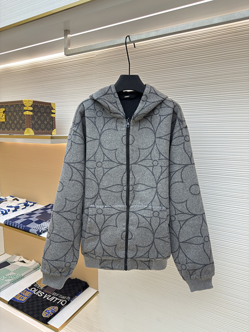 ルイヴィトン ファッションサークルフラワー両面ウールコート