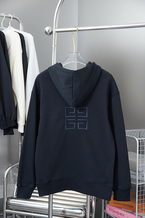 ジバンシイ クラシックなロゴ刺繍パーカー