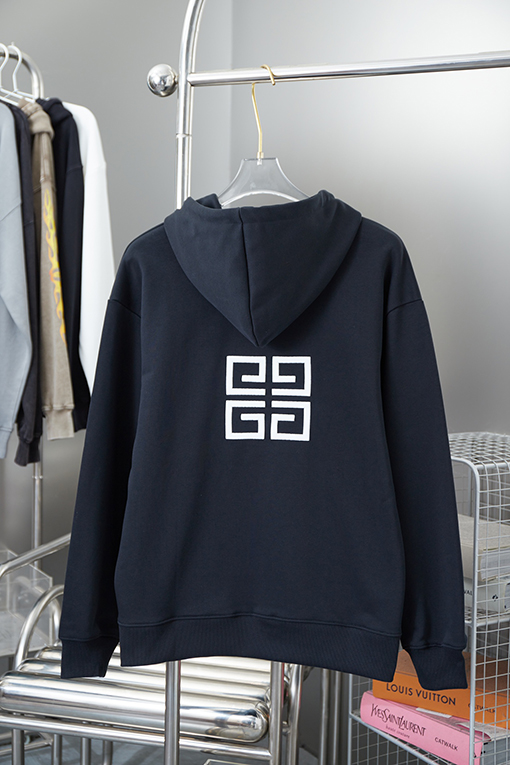 ジバンシイ クラシックなファッションロゴ刺繍パーカー