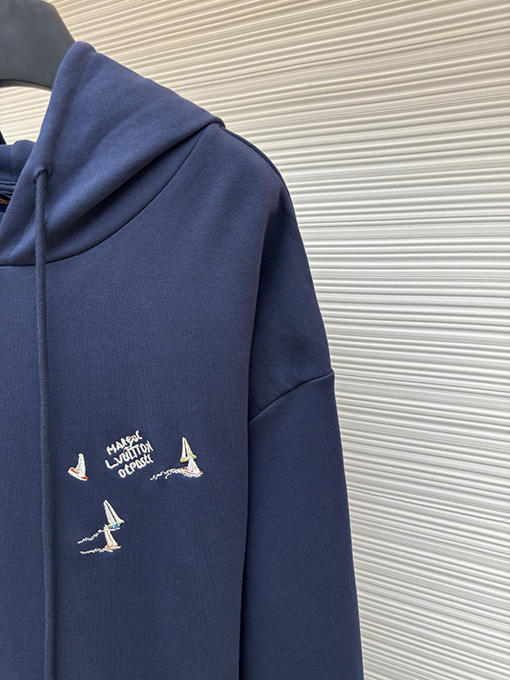 ルイヴィトン ファッション刺繍セーリングアルファベットフード付きパーカー