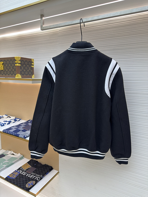 サンローラン パッチワークジャカードウールジャケット