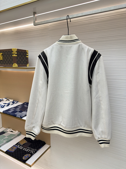 サンローラン パッチワークジャカードウールジャケット