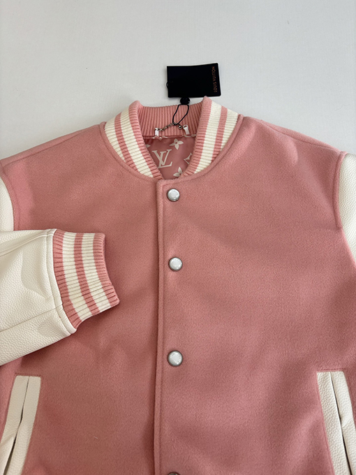 ルイヴィトン Nigo シリーズパッチワークパールバックルベースボールウエストジャケット