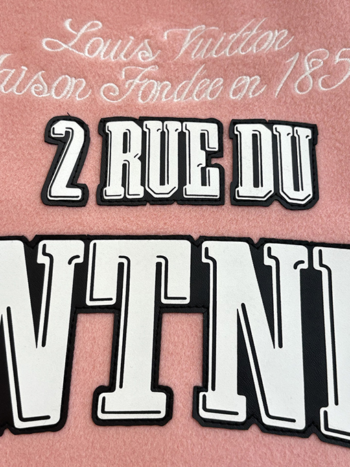 ルイヴィトン Nigo シリーズパッチワークパールバックルベースボールウエストジャケット