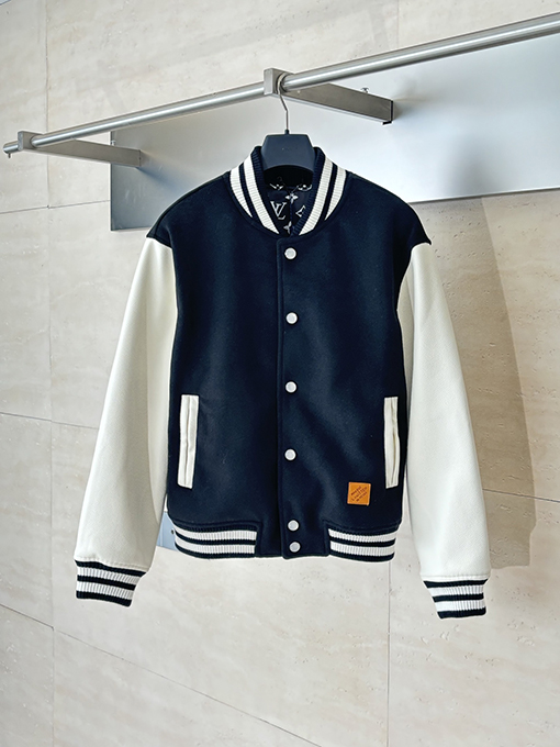 ルイヴィトン Nigo シリーズパッチワークパールバックルベースボールウエストジャケット