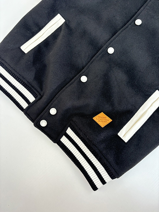 ルイヴィトン Nigo シリーズパッチワークパールバックルベースボールウエストジャケット