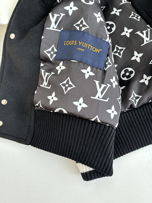ルイヴィトン Nigo シリーズパッチワークパールバックルベースボールウエストジャケット