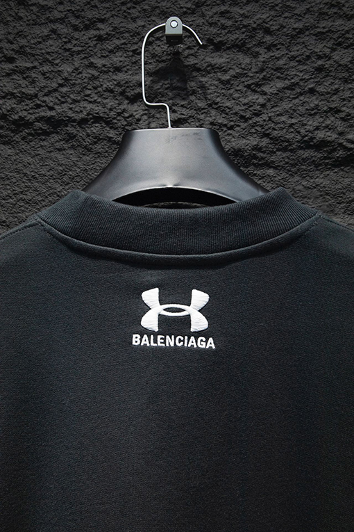 バレンシアガコピー Balenc1aga ファッション英語のアルファベットコラボクルーネックパーカー