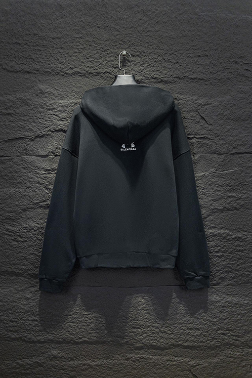 バレンシアガ Balenc1aga 英語コラボフード付きジッパーパーカー