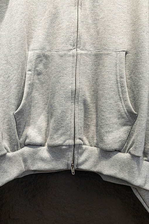 バレンシアガ Balenc1aga 英語ロゴ重工偽2点デザインコラボコレクションフード付きジッパーパーカー