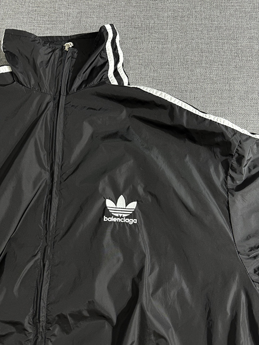 Adidas X Balenciaga クローバーコラボアルファベット刺繍ジャケット