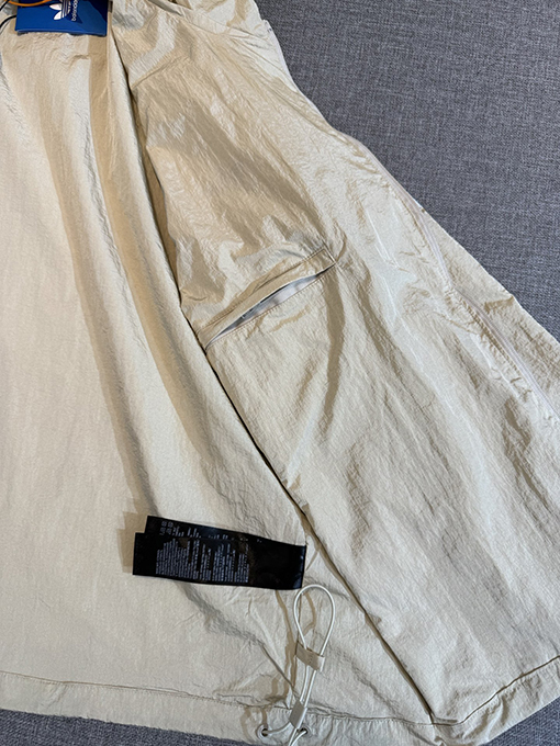 Adidas X Balenciaga コラボレーションシリーズアルファベットロゴジッパートレンチコート