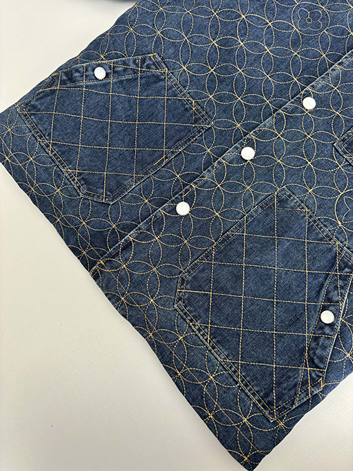 ルイヴィトン nigo コラボレーションブーツライン刺繍デニムコットンジャケット