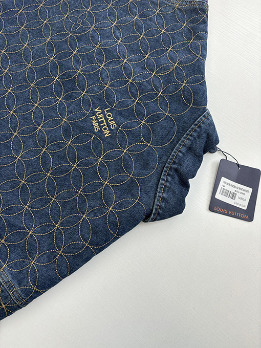 ルイヴィトン nigo コラボレーションブーツライン刺繍デニムコットンジャケット
