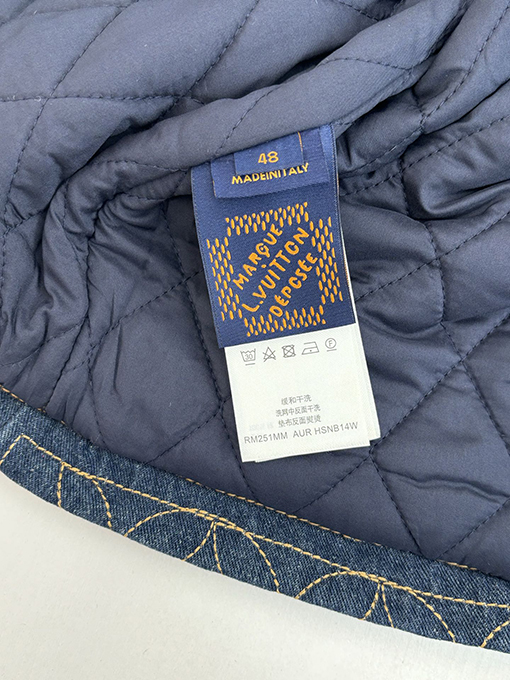 ルイヴィトン nigo コラボレーションブーツライン刺繍デニムコットンジャケット