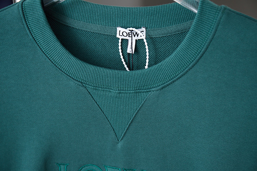 ロエベスーパーコピー 新しい刺繍ロゴパターンクルーネックパーカー