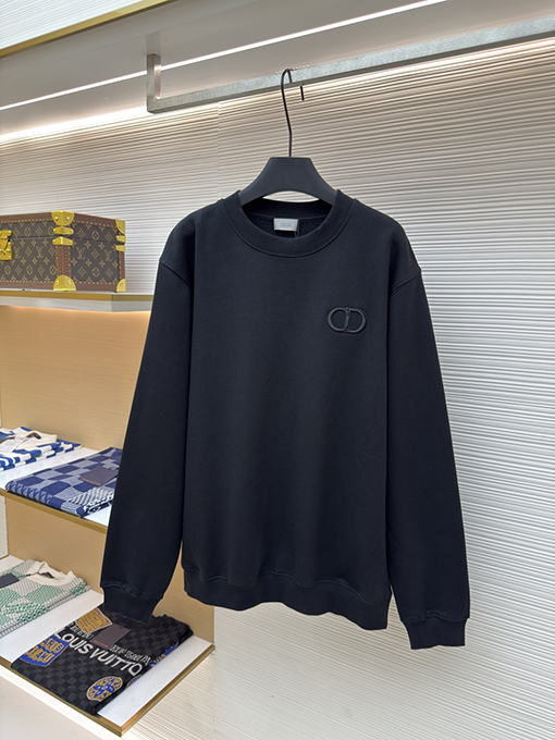 ディオールコピー CD ロゴ刺繍クルーネックパーカー