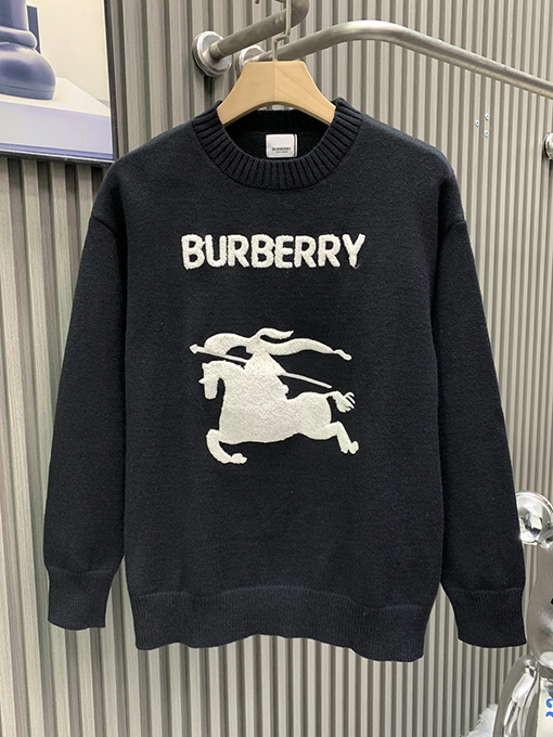 バーバリー 新しいクルーネックフックプルオーバーセーター
