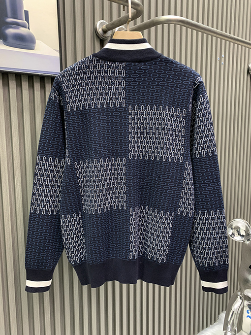 ルイヴィトン 新しいキルティングコットンニットパイロットジャケット