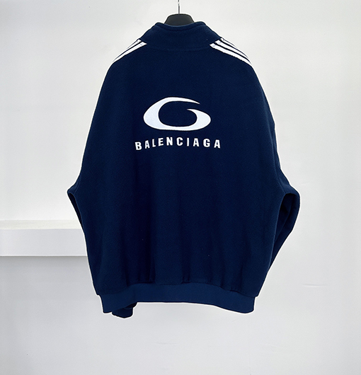 バレンシアガ Balenciaga ロゴベルベットジャケット