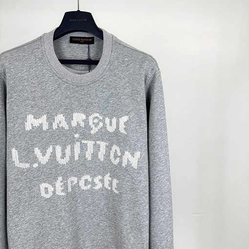 ルイヴィトン Louis Vuitton 刺繍文字クルーネックパーカー