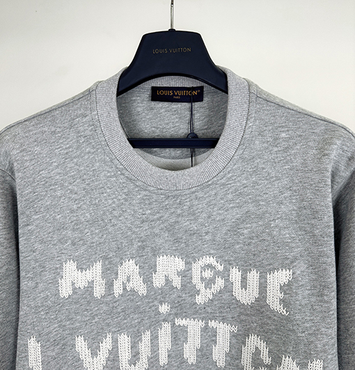 ルイヴィトン Louis Vuitton 刺繍文字クルーネックパーカー
