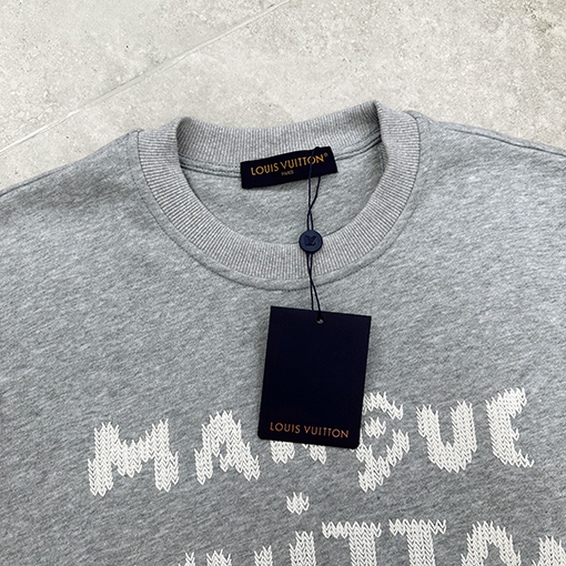 ルイヴィトン Louis Vuitton 刺繍文字クルーネックパーカー