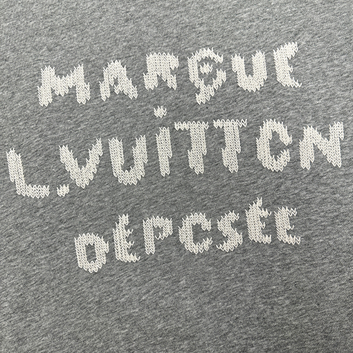 ルイヴィトン Louis Vuitton 刺繍文字クルーネックパーカー