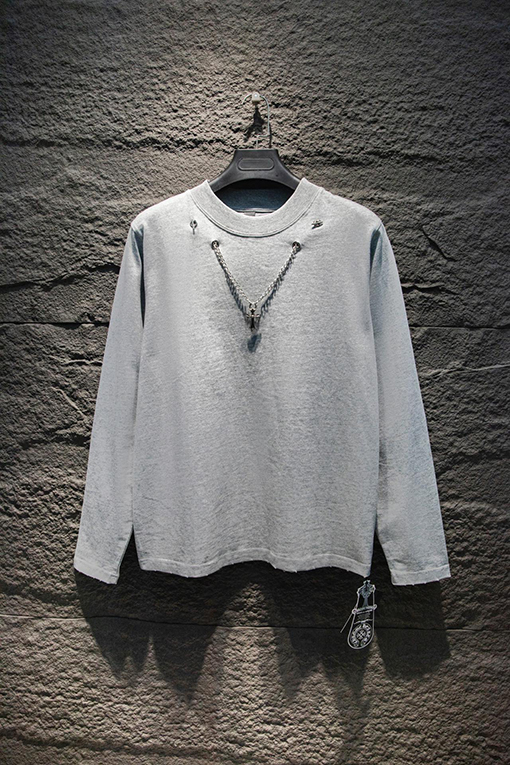 クロムハーツ すり減ったチェーン長袖シャツ
